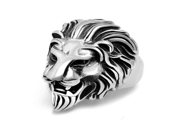 

brand new 50pcs silver lions art men039s metal alloy fashion jewelry polished rings whole mixed lots5119892