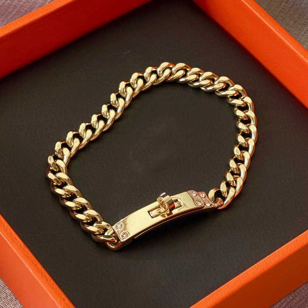 

fashionable and elegant o-shaped chain bracelet women's six diamond kelly high grade sense ins love home same style handicraft yy566, Golden;silver