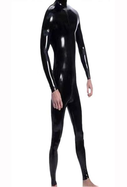 

men039s body shapers 4pcsset wetlook pvc men bodysuit fitness clothing bodybuilding clothes shaper full coat zentai tights cat7722188, Black;brown
