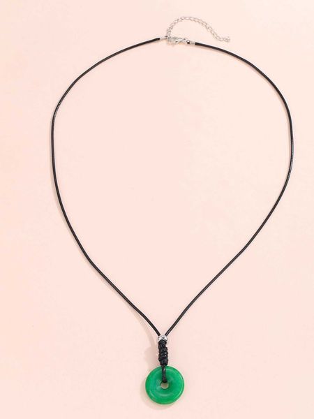 

women's accessories round pendant necklace, Silver