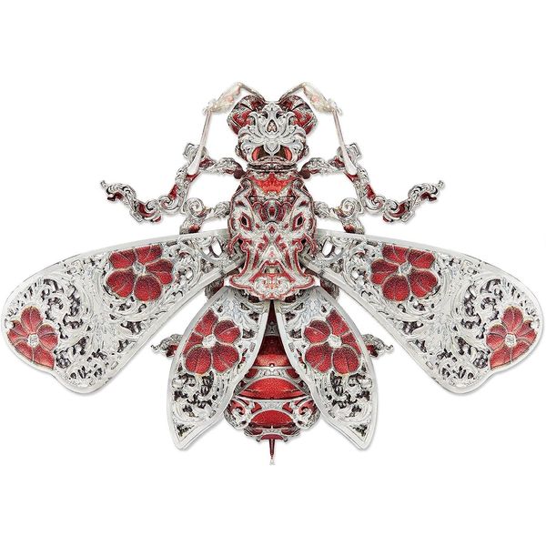 

piececool 3d metal puzzle honey bee insect fashion brooch model craft collection brain teaser stress relief toys handmade entertainment for
