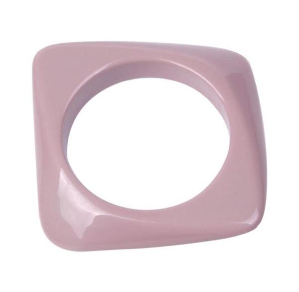 

bangle resin bracelet fashion geometric morandi colorful acrylic square retro decorative bracelets for women jewelery74732253371825, Black