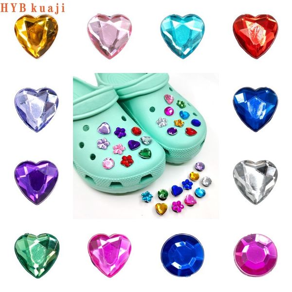 

hybkuaji crystal shoe charms wholesale shoes decorations shoe clips pvc buckles for shoes, White;pink