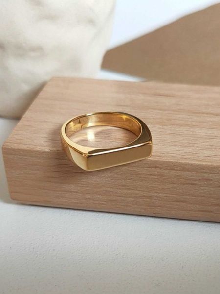 

women's accessories geometric decor ring, Silver