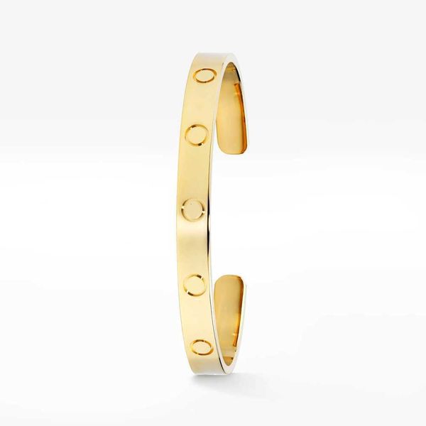 

open cuff love bracelets bangles for women men 316l steel designer jewelry with inscription 17cm 19cm gold silver color classic designyprm, Black