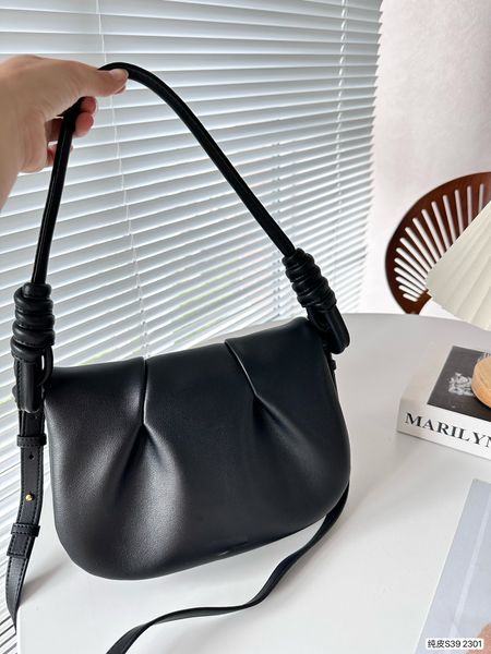 

paseo designer bags tote spain shoulder strap style dumpling bag white brown luxury crossbody 25cm knotting handle semicircle leather handba