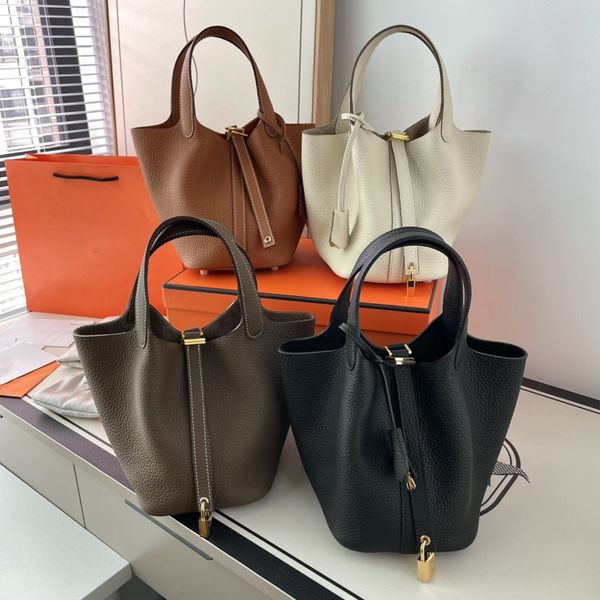 

18cm 22cm togo designer bag lock bag women totes genuine leather fashion bags handbag shoulder bag lady factory wholesale