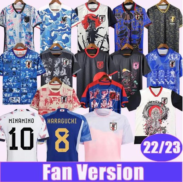 

2023 japan national team mens soccer jerseys osako yoshida nagatomo shibasaki haraguchi osako kubo home away special edition celebrity editi, Black;yellow