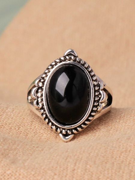 

women's accessories 1pc oval decor ring copper jewelry goth punk jewelry, Silver