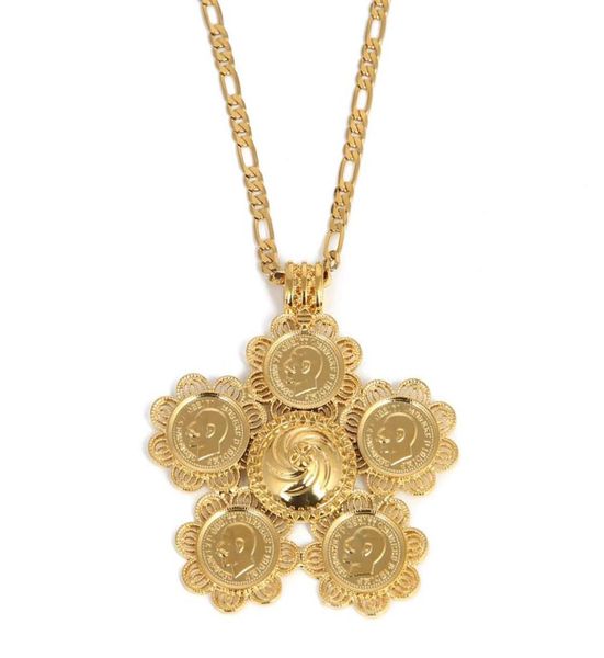 

ethiopian coins cross pendant necklace women men jewelry africa vintage coin eritrea habesha necklaces8084665, Silver