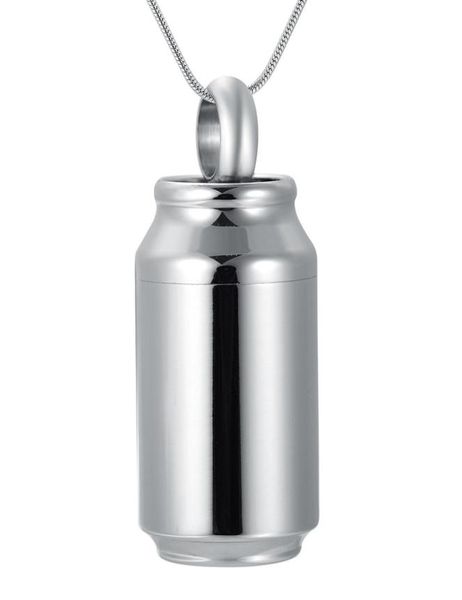 

personalised coke can stainless steel perfume bottle pendant factory whole cremation jewelry paw print necklaces f6768569, Silver