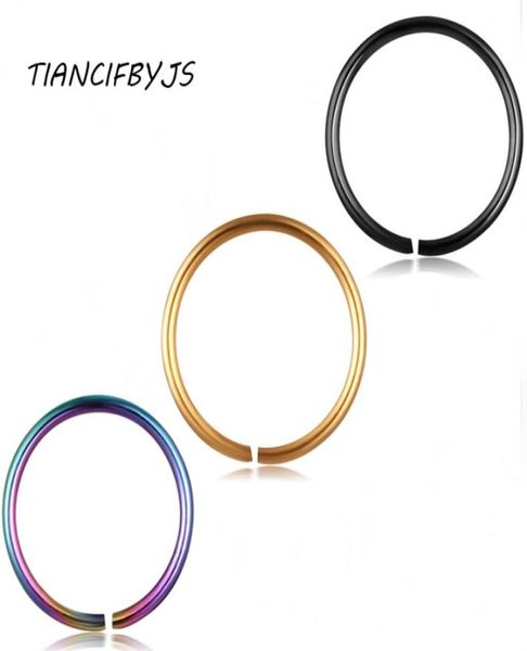 

stainless hoop nose ring and stud cartilage hoop septum tragus piercing earring body jewelry 20g mix 100pcs 6810mm9204066, Silver