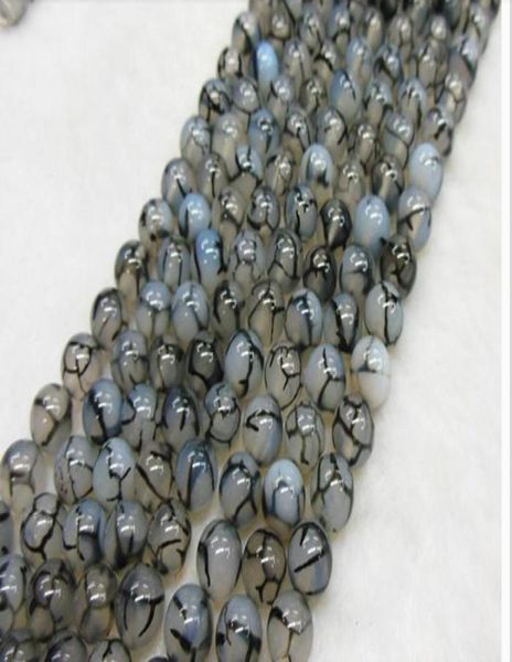

6mm black white dragon agate natural gemstone loose beads diy jewelry necklace bracelet8968645
