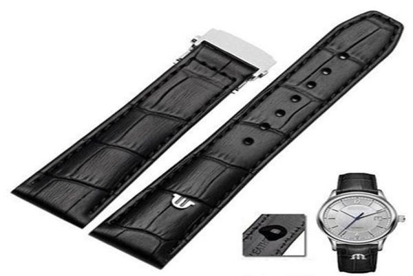

watch bands genuine leather watchband for maurice lacroix watches strap black brown 20mm 22mm with folding buckle bracelet299i2758284