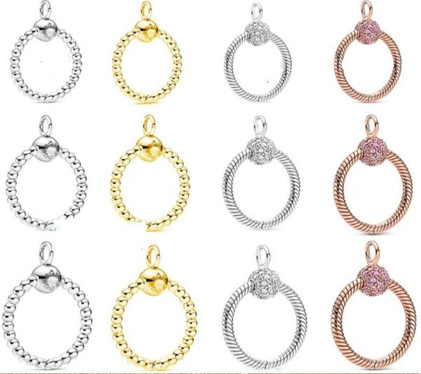 

genuine s925 sterling silver fit p couple necklace rose gold gold letter o beads full of diamonds pendant diy love heart blu6627035