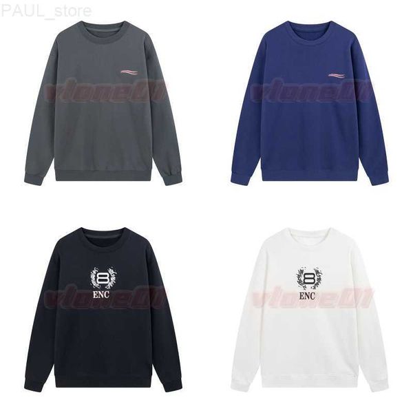 

men's designer mens classic print hoodies autumn winter round neck sweatshirts couples casual size xs- l230725, Black