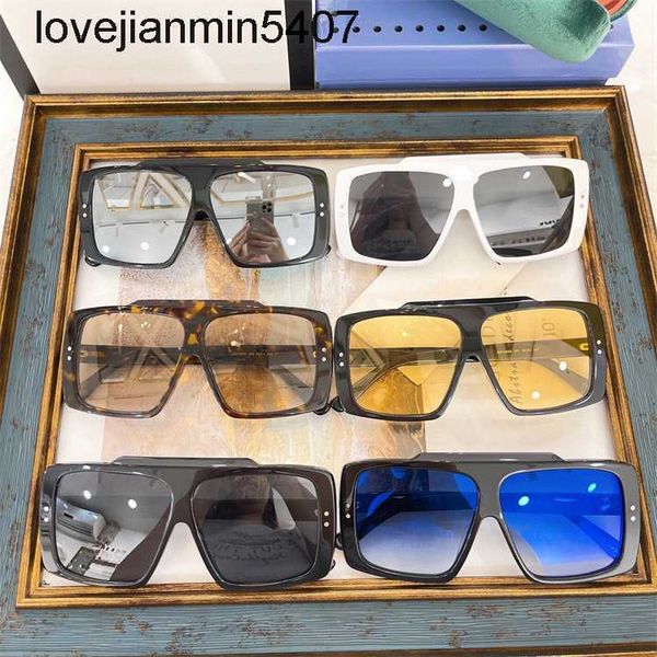 

2023 fashion design sunglasses %80 factory wholesale and retail new g family large square fashionable sunglass women's style ins same m, White;black