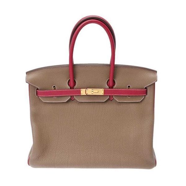 

h ermess dinner bags birkins 35 cm size genuine leather large capcity women totes handbag 7a quality handswen with logo qq nd58
