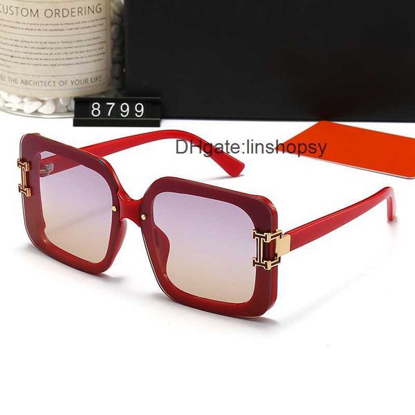 

h designer sunglasses fashion luxury sunglasses for women men vintage full frame driving beach shading uv protection glasses gift with box w, White;black