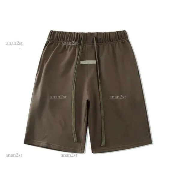 

2023 ess pant mens women designer 21ss reflective shorts casual sports pant loose oversize style drawstring short pants 04, Black