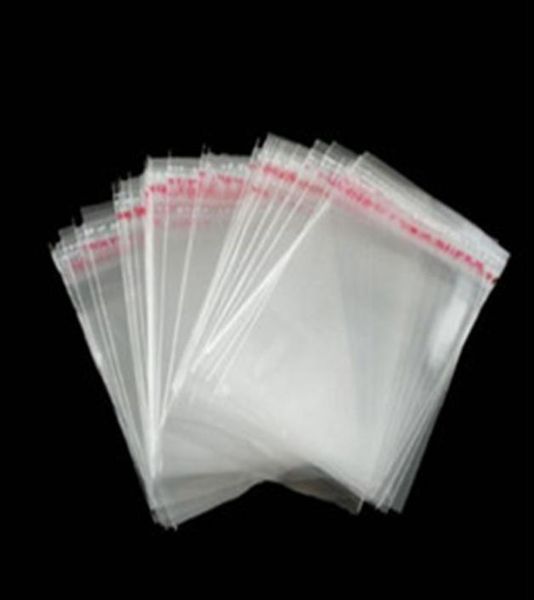 

100 pcs 8cmx12cm self adhesive seal poly bag plastic bag clear jewelry opp packaging 31quotx47quot display jewelry pouches b7957292, Pink;blue