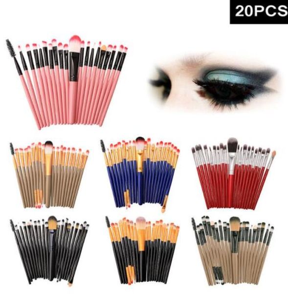 

20pcs cosmetic makeup brushes set powder foundation eyeshadow eyeliner lip brush tool brand make up brushes beauty tools pincel ma3023557
