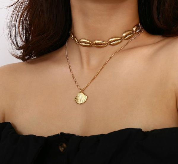 

handmade shell pendant necklace female girl beach party anniversary wedding party valentine039s day7444287, Black