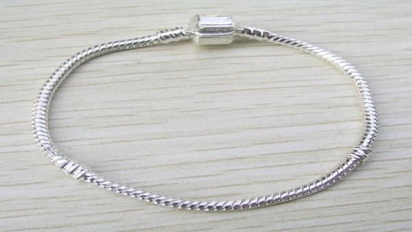 

brand new 16-21cm silver plated chain for european bracelet fashion jewelry diy4799112, Golden;silver