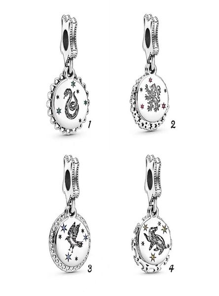 

fits bracelets 20pcs dangle poter silver charms fits charms bracelet beads for jewelry making 925 sterling silver charms7472287, Black