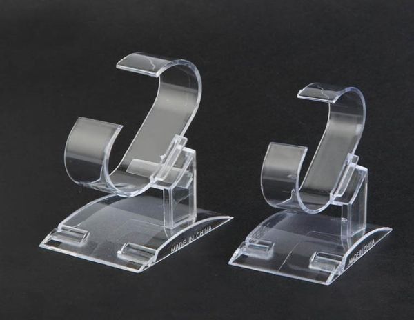 

clear acrylic watch display holder stand rack showcase tool transparent wristwatch lightweight stand case winder7520793, Black;white