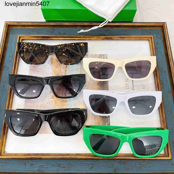 

2023 fashion design sunglasses %80 factory wholesale and retail 22 style b home ins board box sunglass personalized green bv1177, White;black
