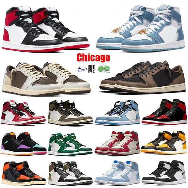 

jumpman basketball shoes men og low university blue hyper royal panda retro chicago shattered backboard unc outdoor sports trainers 36-47, Black