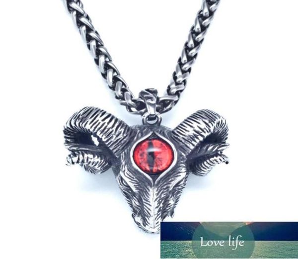 

vintage viking metal goat pendant necklace men gothic style rock biker jewelry factory expert design quality latest style or7358760, Silver