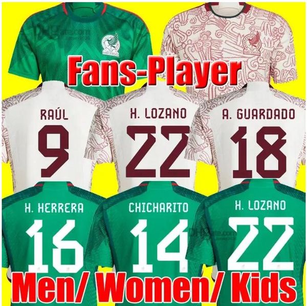 

player version 2022 mexico soccer jerseys special edition concacaf gold cup camisetas 22 23 chicharito lozano dos santos guardado football s, Black;yellow