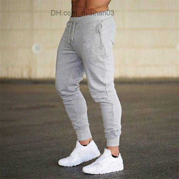 

men's pants men pants sweatpants autumn winter man gyms fitness bodybuilding pants joggers workout trousers men casual cotton pencil z2, Black