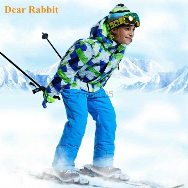 

down coat -30 winter children brand ski jacket boy girl kids skiing snowsuit waterproof outdoor sports jacket clothes teen 12 14 new parka h, Blue;gray