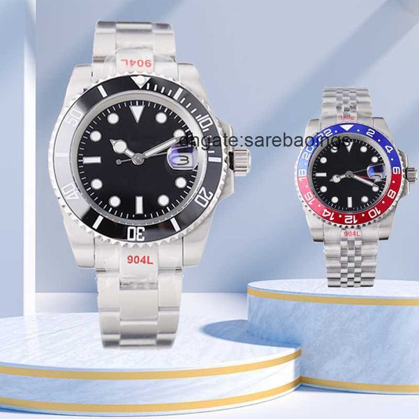 

mens watch designer luxury watches business 40mm automatic sapphire 2813 movement 904l stainless steel watch strap green black dial waterpro, Slivery;golden