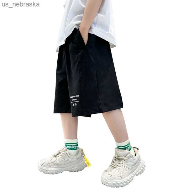 

boy short letter pattern sweatpants for boys casual style children pants teenage boys clothing 6 8 10 12 14 l230518, Blue