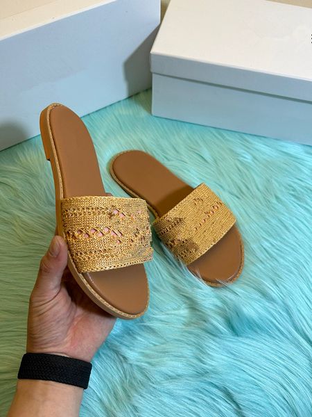 

designer slides mens women slippers summer sandal beach slide flat platform ladies home fashion shoes flip 0722, Black