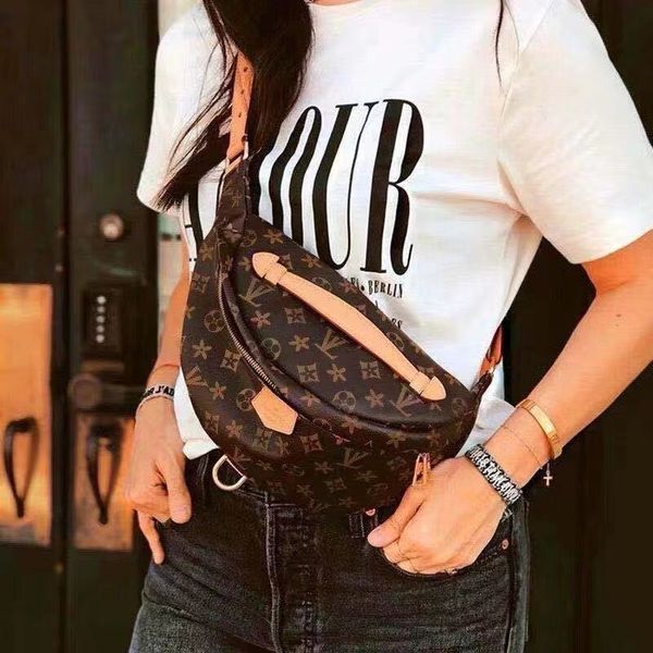 

beautiful designers bumbag waist bags cross body classic chest bag flower shoulder bags brown luxury temperament fanny pack bum chest packag