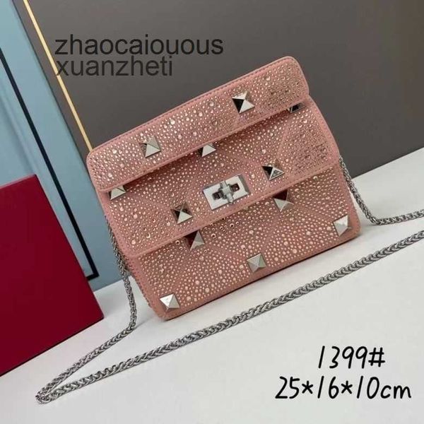 

new luxury handbag bag designer handbag shiny women bags crystal rivet valentins diamond embedding fashion handheld shoulder crossbody women
