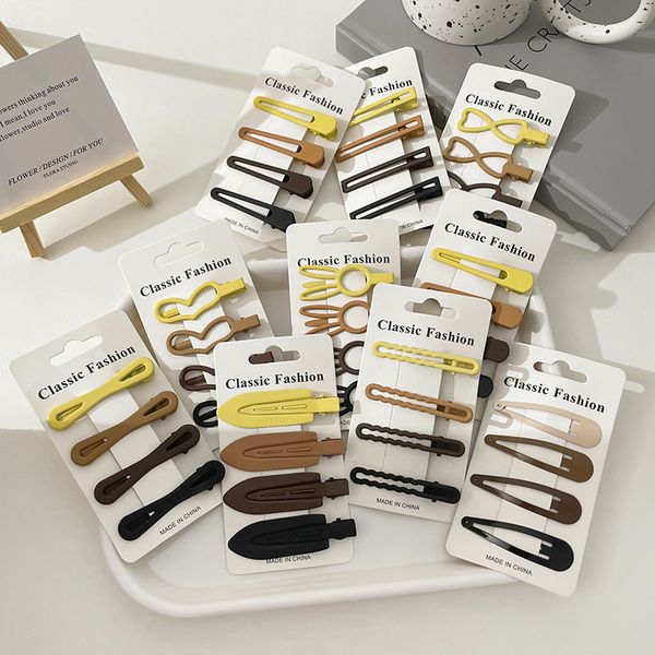 

fashion blogger designer jewelry summer side bangs with no marks on card female accessories barrettes hair wholesale fj27, Golden;silver
