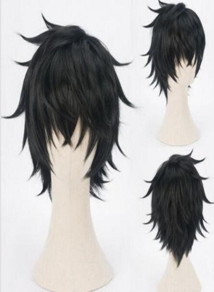 

charming new beautiful quality sell the rising of the shield hero naofumi iwatani short black cosplay wig wig cap7937377