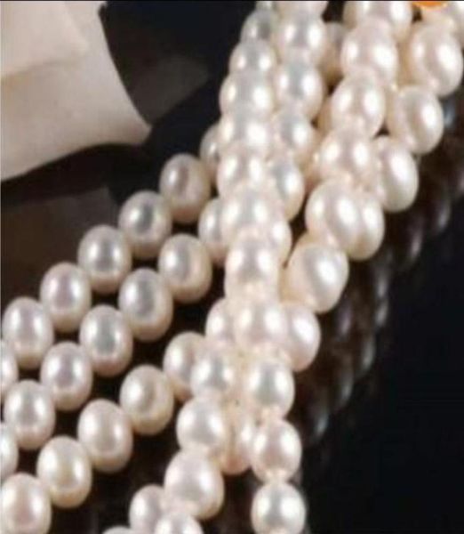 

78mm akoya white freshwater cultured pearl loose beads 15quot5369608