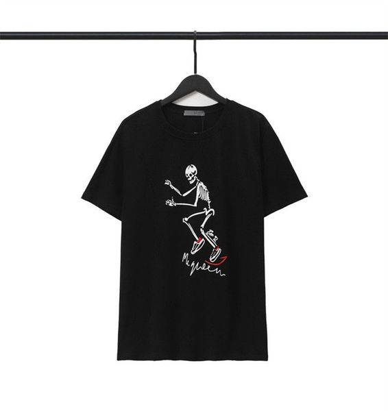 

2023 summer new short-sleeved t-shirt, catwalk style suit shirt design adopts laser positioning cutting, presbyopic printing, same style for, White;black