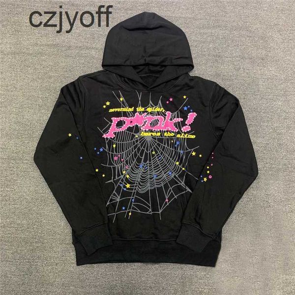 

men's hoodies sweatshirts spider web print men women hip hop casual long sleeve loose pants autumn winter gothic punk pullovers 2302011, Black