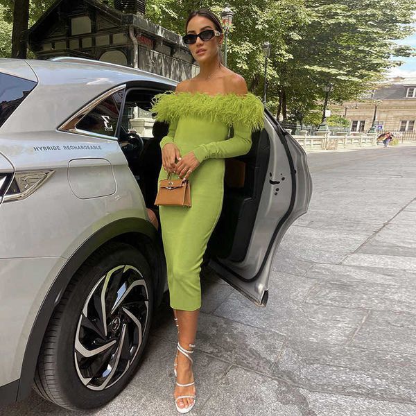 

womens knitted wool one-shoulder long-sleeved dress 2023 spring women's fashion slim dress, Black;gray