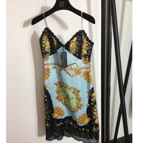 

120 2021 runway dress spring summer dress brand same style empire sleeveless spaghetti strap womens dress fashion nishi, Black
