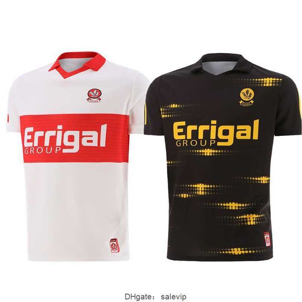 

2022 derry gaa jersey 3 stripe home goalkeeper ireland men's shirt delivery size s-5xl, White;black