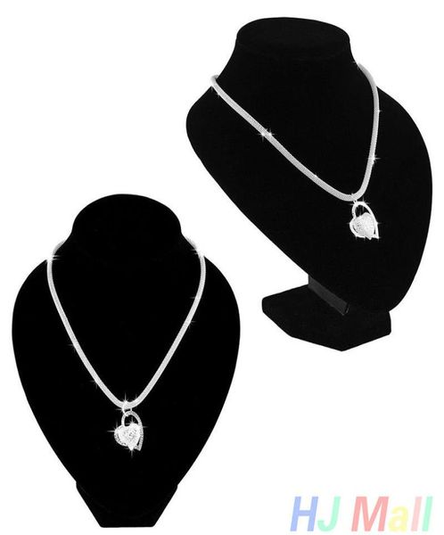 

fashion 925 sterling silver necklacefine charm 925 silver 18inch men heart pendant chain link italy necklace jewelry new 1 pcs ni7943926